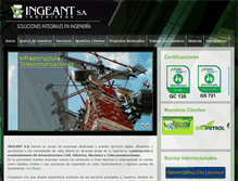 Tablet Screenshot of ingeant.com.co